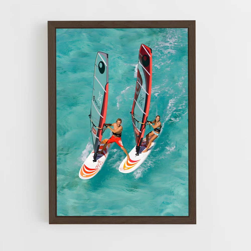 Poster Vagues d'Adrénaline – affiche Planche à voile (vue 5)